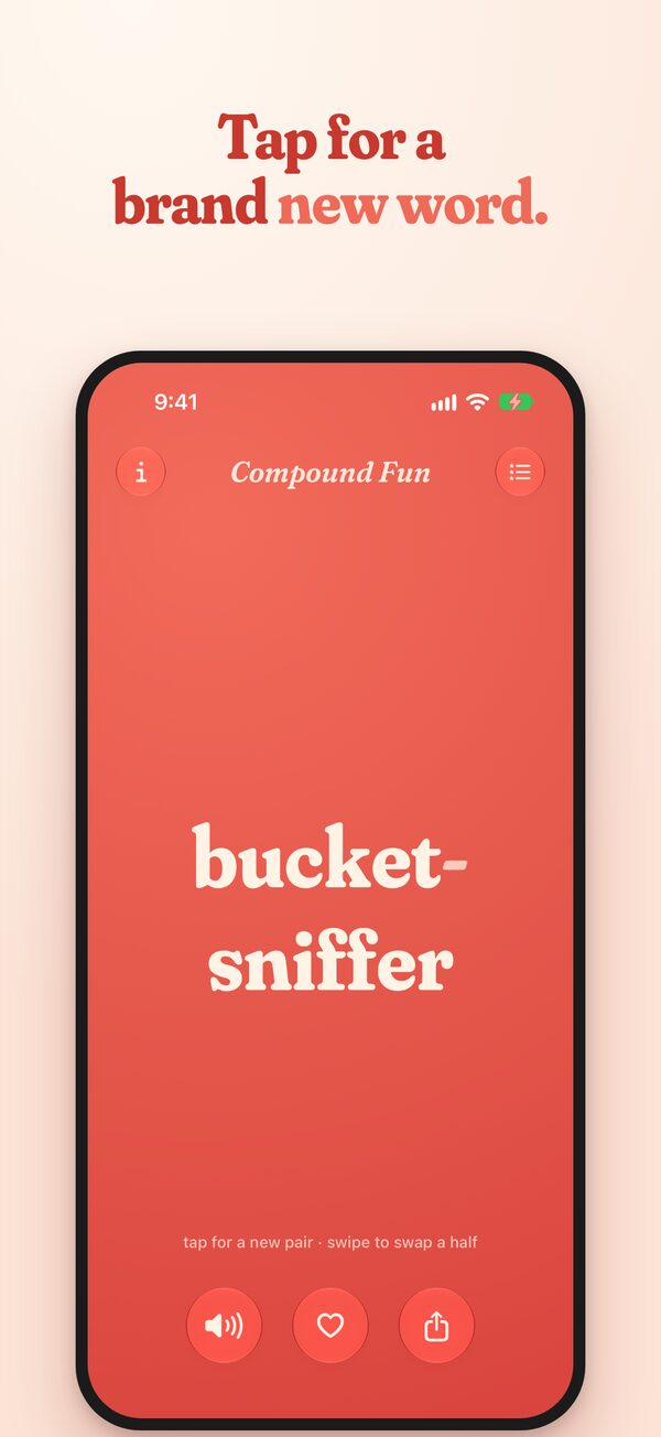 Tap for a brand new word: bucket-sniffer